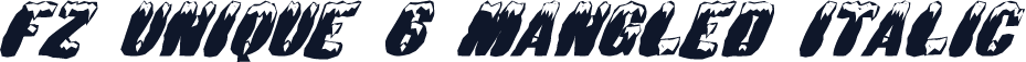 FZ UNIQUE 6 MANGLED ITALIC