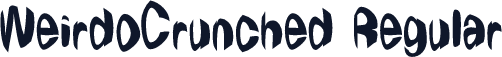 WeirdoCrunched Regular