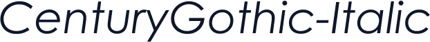 CenturyGothic-Italic