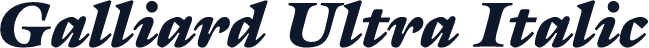 Galliard Ultra Italic