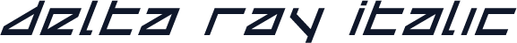 Delta Ray Italic