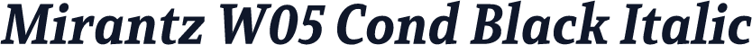 Mirantz W05 Cond Black Italic
