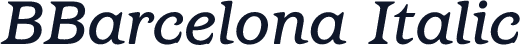 BBarcelona Italic
