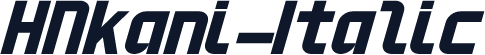 HNkani-Italic