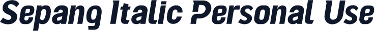 Sepang Italic Personal Use
