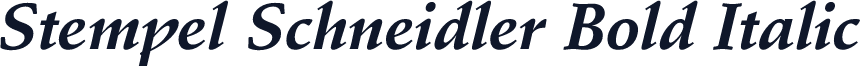 Stempel Schneidler Bold Italic