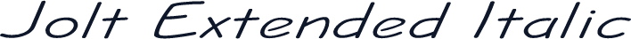 Jolt Extended Italic