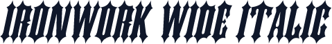Ironwork Wide Italic