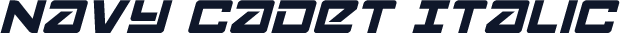 Navy Cadet Italic