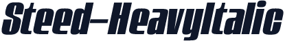 Steed-HeavyItalic