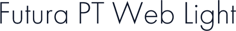 Futura PT Web Light