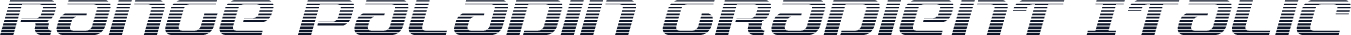 Range Paladin Gradient Italic