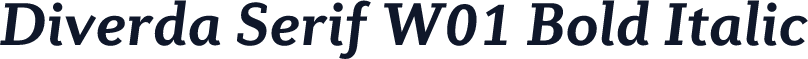 Diverda Serif W01 Bold Italic
