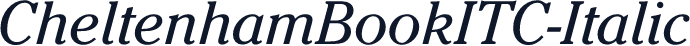 CheltenhamBookITC-Italic