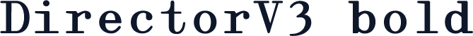 DirectorV3 bold