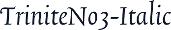 TriniteNo3-Italic
