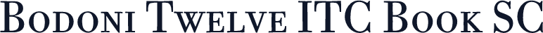 Bodoni Twelve ITC Book SC