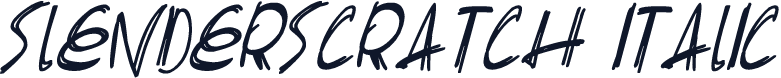 Slenderscratch Italic