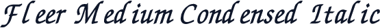 Fleer Medium Condensed Italic