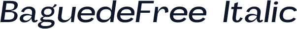 BaguedeFree-Italic