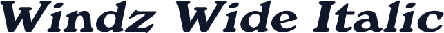 Windz Wide Italic