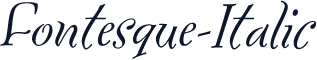 Fontesque-Italic