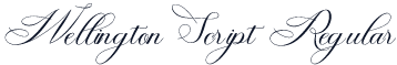 Wellington Script Regular