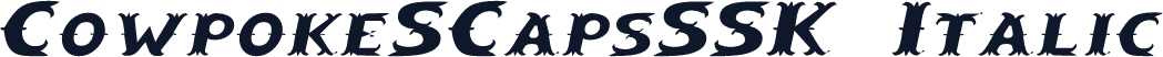 CowpokeSCapsSSK Italic
