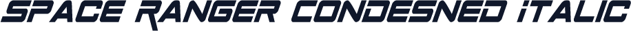 Space Ranger Condesned Italic