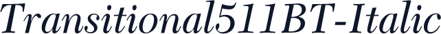 Transitional511BT-Italic