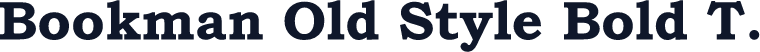 Bookman Old Style Bold T.
