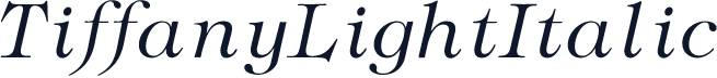 TiffanyLightItalic