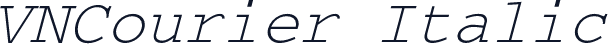 VNCourier Italic