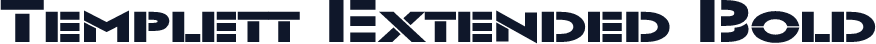 Templett Extended Bold