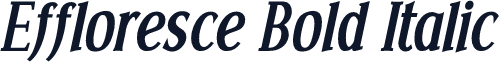 Effloresce Bold Italic