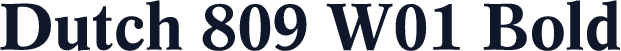 Dutch 809 W01 Bold