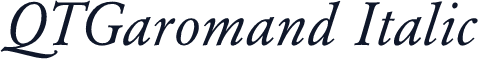 QTGaromand Italic