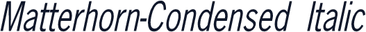 Matterhorn-Condensed Italic