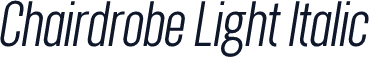 Chairdrobe Light Italic