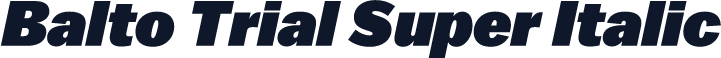 Balto Trial Super Italic