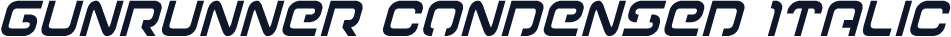 Gunrunner Condensed Italic