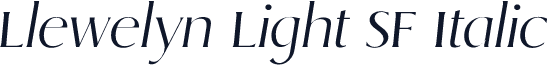 Llewelyn Light SF Italic