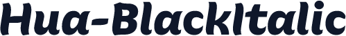 Hua-BlackItalic