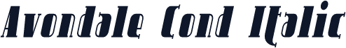 Avondale Cond Italic