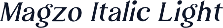 Magzo Italic Light