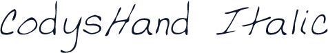 CodysHand Italic