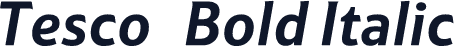 Tesco   Bold Italic