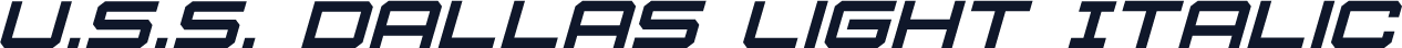 U.S.S. Dallas Light Italic