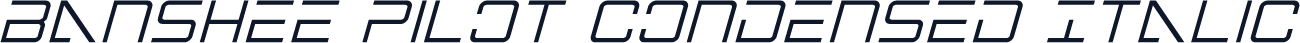 Banshee Pilot Condensed Italic