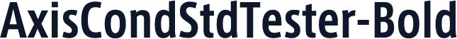 AxisCondStdTester-Bold